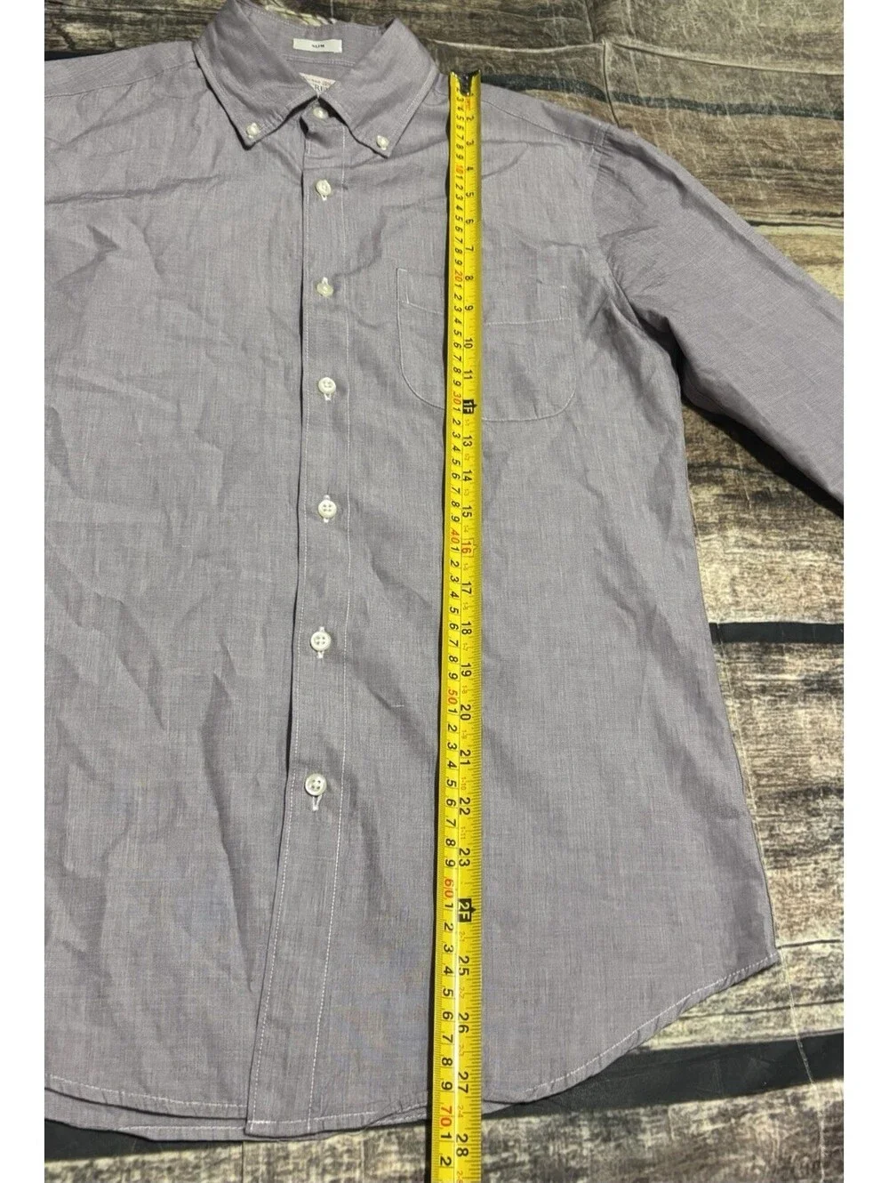 J Crew Shirt Mens Small Secret Wash 100s 2 Ply Yarns Slim Fit Purple